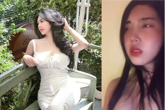 Cô gái xinh đang rất hưng phấn